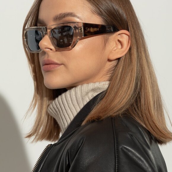 🕶️ New Saint Laurent SL740 004 Sunglasses - Black/Havana Frame - Picture 3 of 11